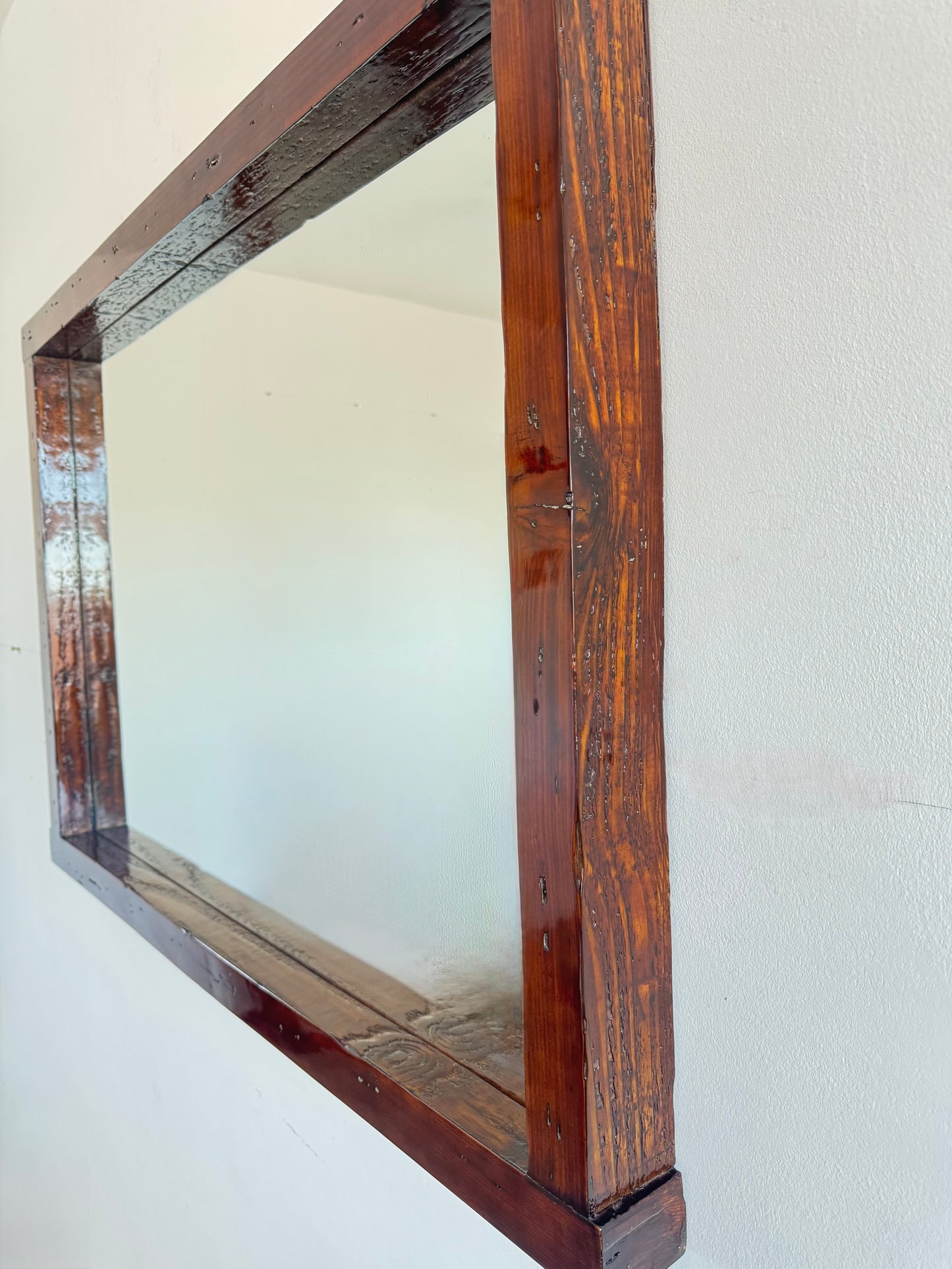 Handcrafted Reclaimed Wood Mirror - No- 01
